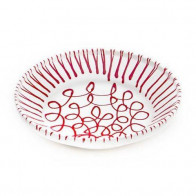 Gmundner Keramik Rotgeflammt Cuenco de arroz sin asa d: 32 cm / h: 7,4 cm