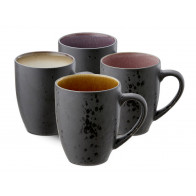 Bitz Gastro black / light Juego de tazas con asa de 4 piezas 0,30 L / h: 10 cm