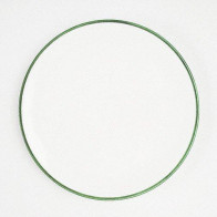 Gmundner Keramik Grüner Rand Plato de comida diámetro: 28 cm / altura: 2,6 cm