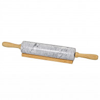 Küchenprofi Bake Rodillo de masa Mármol / Madera de haya 47 cm