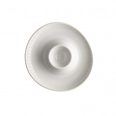 Rosenthal Junto Weiß - Porzellan Portahuevos con soporte 13 cm