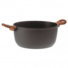 Sambonet Rock'n'Rose - Aluminium-Antihaft Cazuela con tapa Rock d: 24 cm / h: 11,5 cm / 4,5 L