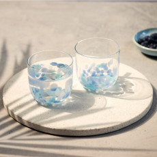 like. by Villeroy & Boch Like Glass Confetti Juego de vasos de agua 2 piezas