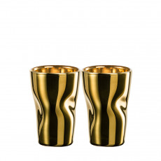 Eisch Unik Juego de 2 vasos de espresso dorados de 100 ml / h: 8,5 cm