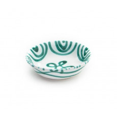 Gmundner Keramik Grüngeflammt Cuenco de muesli pequeño d: 14 cm / h: 4,5 cm / 0,27 L