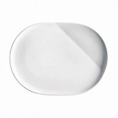 Kahla O - The better place / Weiß Plato ovalado 23,5 cm