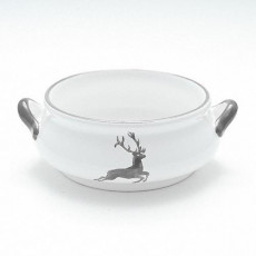Gmundner Keramik Grauer Hirsch Cuenco de sopa 0,37 L / h: 5,9 cm