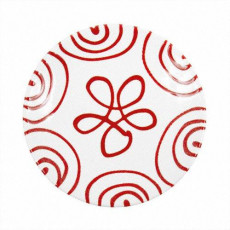Gmundner Keramik Rotgeflammt Plato de taza de café/té Cup d: 15 cm / h: 2,5 cm