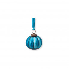 Pip Studio Love Birds Dark Green Weihnachtskugel Glas Blau 7,5 cm