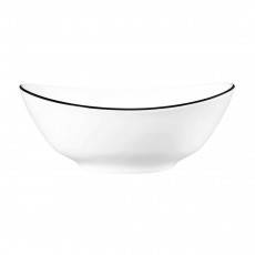 Seltmann Weiden Modern Life Black Line Cuenco ovalado 25,5 cm