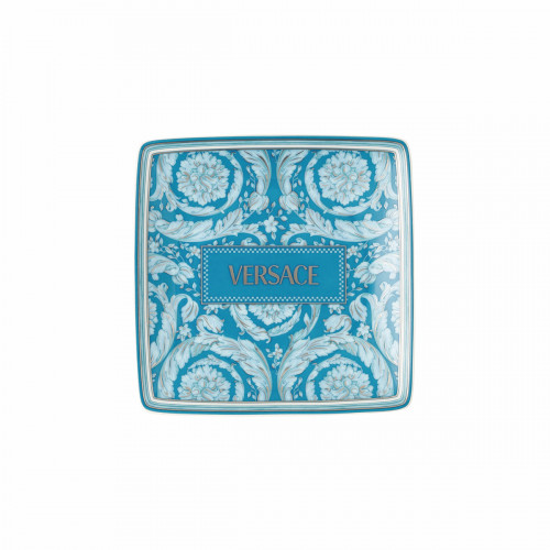 Rosenthal meets Versace Barocco Teal Kulho neliömäinen litteä 12 cm