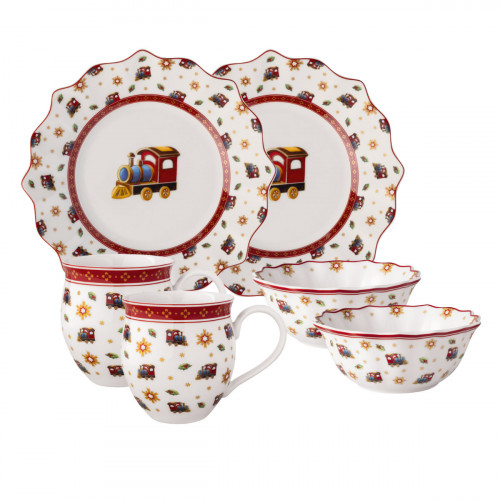 Villeroy & Boch Toy's Delight Aamiaissetti Lokomotiivi 6-osainen