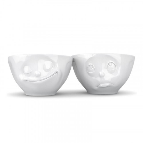 Fiftyeight Products TV Tassen TV Muki Sarja 2 kpl - onnellinen & ole hyvä 0,20 L