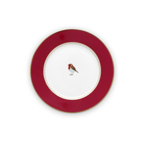 Pip Studio Love Birds Red-Pink Brotteller 17 cm