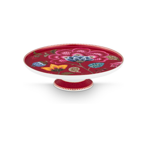 Pip Studio Blooming Tales Dark Red täytekakkulautanen mini 21 cm