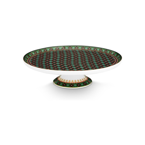 Pip Studio Berry Blues Clover Green Tortenteller auf Fuß 21 cm