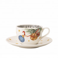 Hutschenreuther Sammelserie Weihnachtslied 2026 Cappuccinokuppisetti 2-osainen