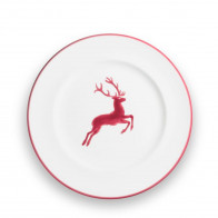 Gmundner Keramik Roter Hirsch Jälkiruokalautanen / aamiaislautanen Gourmet d: 22 cm / h: 2,2 cm