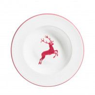 Gmundner Keramik Roter Hirsch Keittolautanen Gourmet d: 24 cm / h: 4 cm