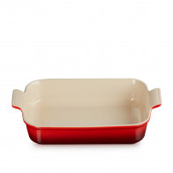 Le Creuset Poterie - Auflaufformen Suorakulmainen vuoka Perinne kirsikanpunainen 32 cm