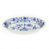 Meissen Zwiebelmuster kobaltblau - weißer Rand Ovaali lisäkuppi 25 cm