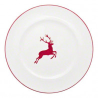 Gmundner Keramik Rubinroter Hirsch Gourmet-ruokalautanen d: 29 cm / h: 2,2 cm