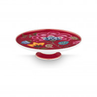 Pip Studio Blooming Tales Dark Red täytekakkulautanen mini 21 cm