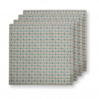 Pip Studio Blooming Tales Blue Textilservietten-Set 4-tlg. 40x40 cm