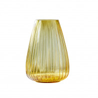 Bitz Kusintha - Glas amber Vase 22 cm