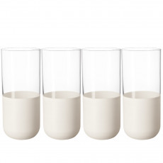 Villeroy & Boch Manufacture Rock blanc 4-osainen long drink -lasisetti