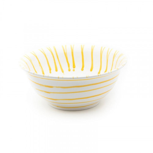 Gmundner céramique Gelbgeflammt Bol à salade d: 26 cm / 2,0 L