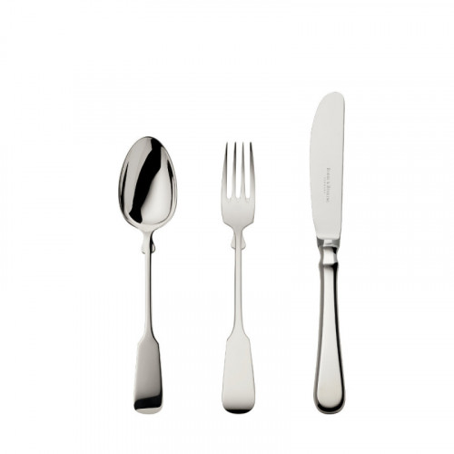 Robbe & Berking Spaten 150 g Couverts pour enfants 3 pièces. 150 grammes massifs plaqués argent