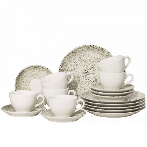 Thomas Sandora Lightbeige Set de 18 pièces