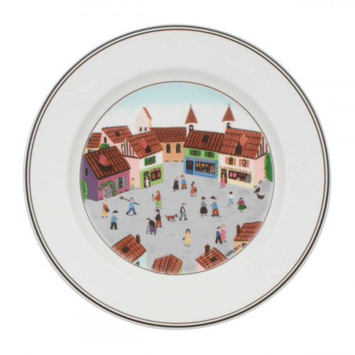 Villeroy & Boch Design Naif Assiette de petit-déjeuner Village 21 cm