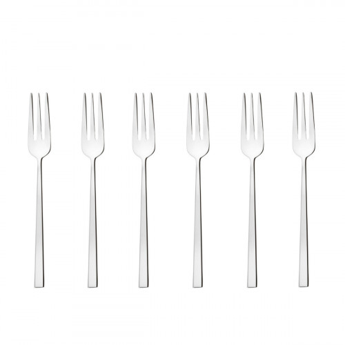 Sambonet Rock acier inoxydable 18/10 Ensemble de 6 fourchettes à gâteau