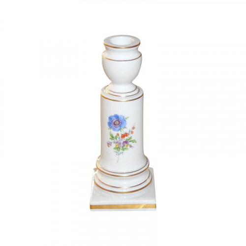 Meissen Neuer Ausschnitt - Blume 3 mitte bunt avec bordure dorée Chandelier 16 cm