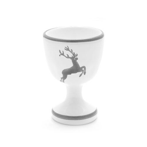 Gmundner céramique Grauer Hirsch Coquetier lisse d: 4,9 cm / h: 7,5 cm