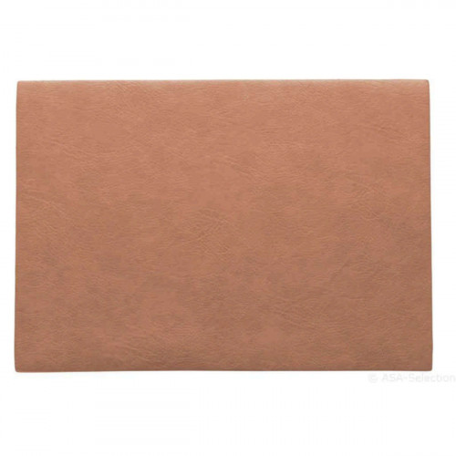 ASA SELECTION Table Tops Vegan Leather Set de table corail 33x46 cm