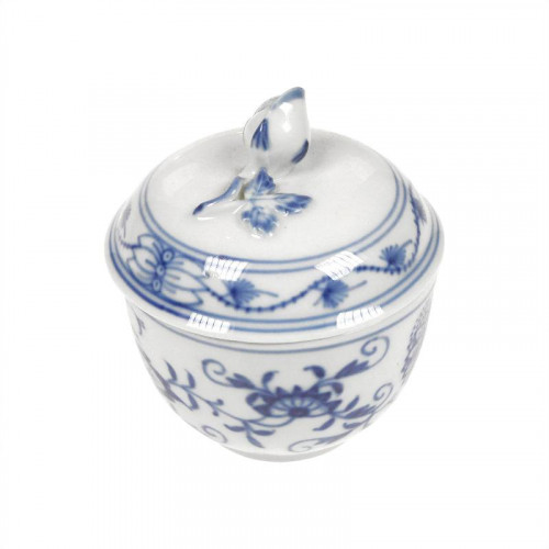 Meissen Zwiebelmuster bleu cobalt - weißer Rand Sucrier d: 6 cm