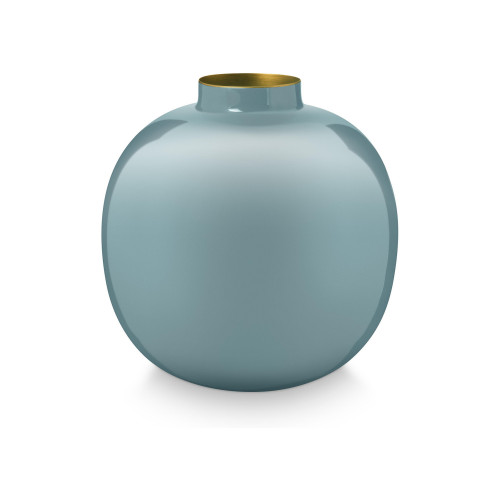 Pip Studio Home Accessories Vase Metall light blue 23 cm