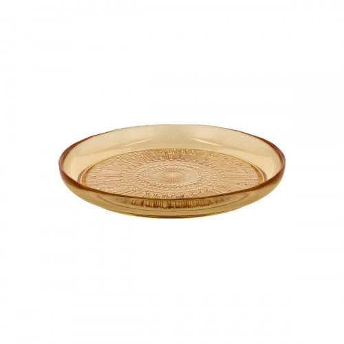 Bitz Kusintha - Glas amber Assiette d: 25 cm