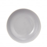 Seltmann Weiden Amina gris argenté Goldrand Assiette à soupe ronde 21 cm