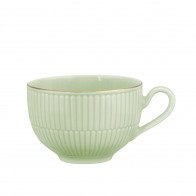 Seltmann Weiden Amina Seladon Goldrand Tasse à café au lait 0,35 L