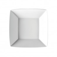 Thomas Loft blanc Assiette / Assiette carrée profonde de 22 cm