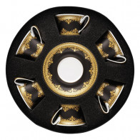 Rosenthal meets Versace I love Baroque - Nero Tasse à thé 0,22 L 6x Tasse supérieure / 6x Sous-tasse