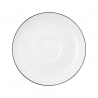 Seltmann Weiden Lido Black Line Soucoupe à thé 13 cm