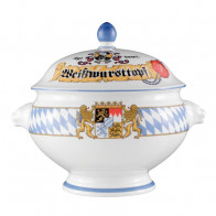 Seltmann Weiden Compact Bayern Terrine à tête de lion m. De. 'Pot à saucisses blanches' 3,0 L