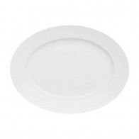 Fürstenberg Herzog Ferdinand blanc Assiette ovale 31,5 cm