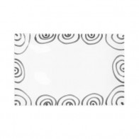 Gmundner céramique Graugeflammt Plaque rectangulaire 30x20x2,5 cm