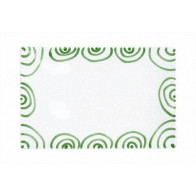 Gmundner céramique Grüngeflammt Plaque rectangulaire 30x20x2,5 cm